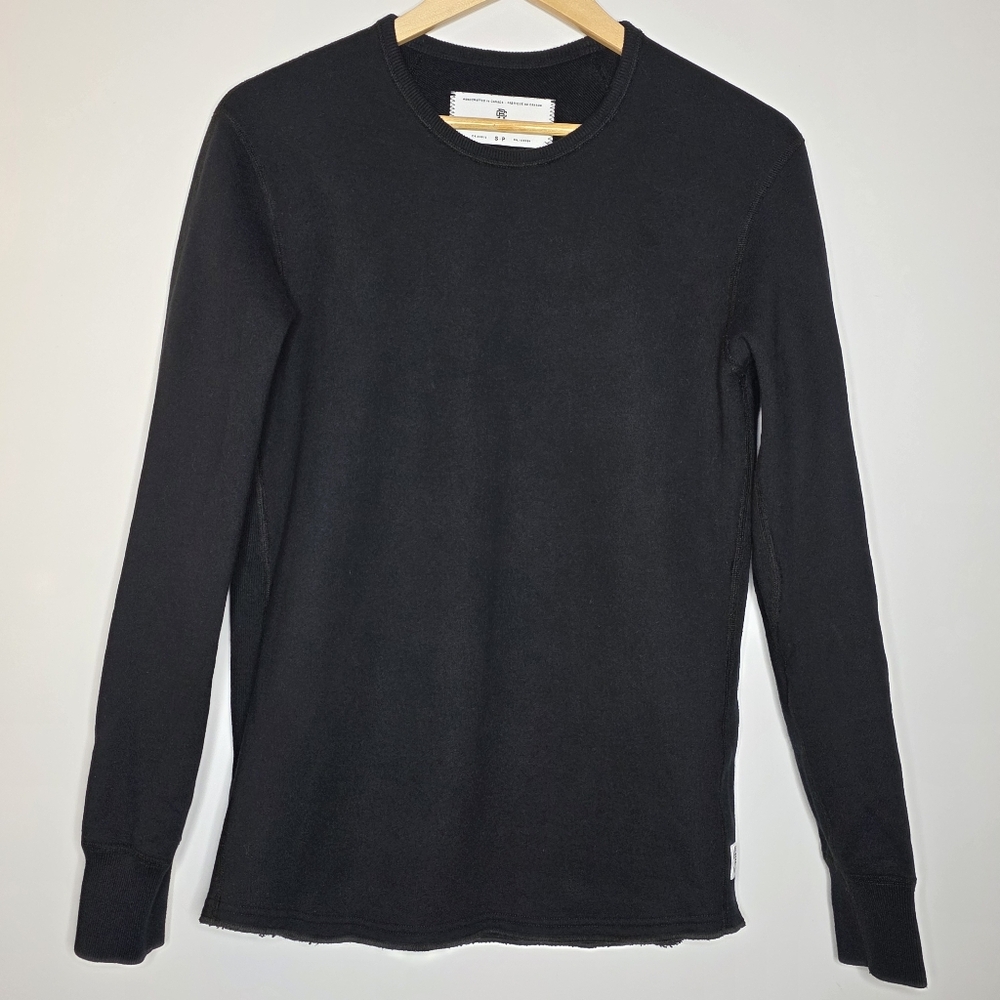 Reigning Champ Midweight Terry Standard Crewneck Sweatshirt Black Men’s Small